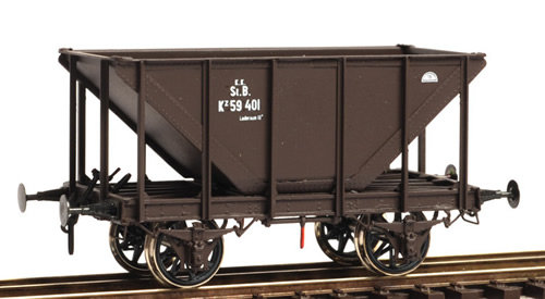 Ferro Train 850-101 - Austrian 2axle ore hopper car, kkStB 59 401, brown 